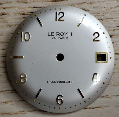 LE ROY II 21 Jewels Shock Protected Watch Dial 29,5mm x10 Dials pro Kauf