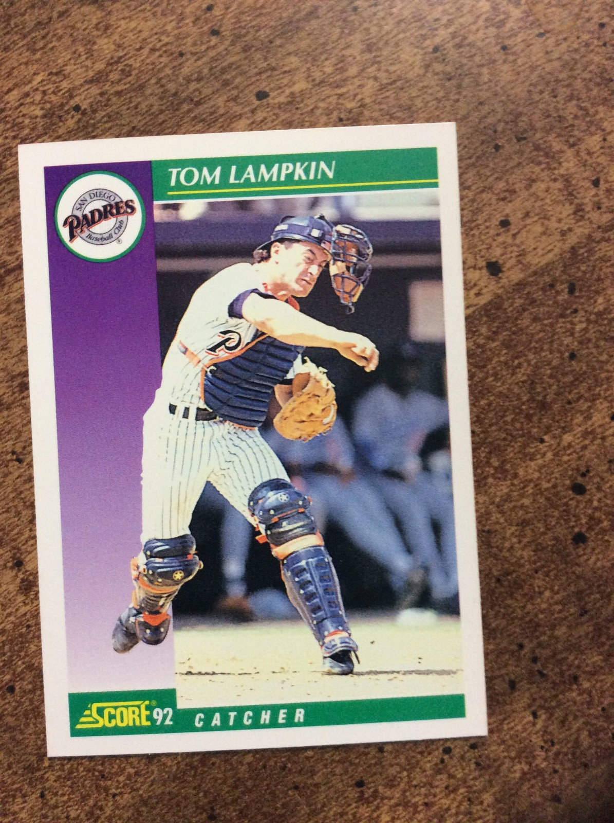1992 Score #338 Tom Lampkin, Padres    nm  ib