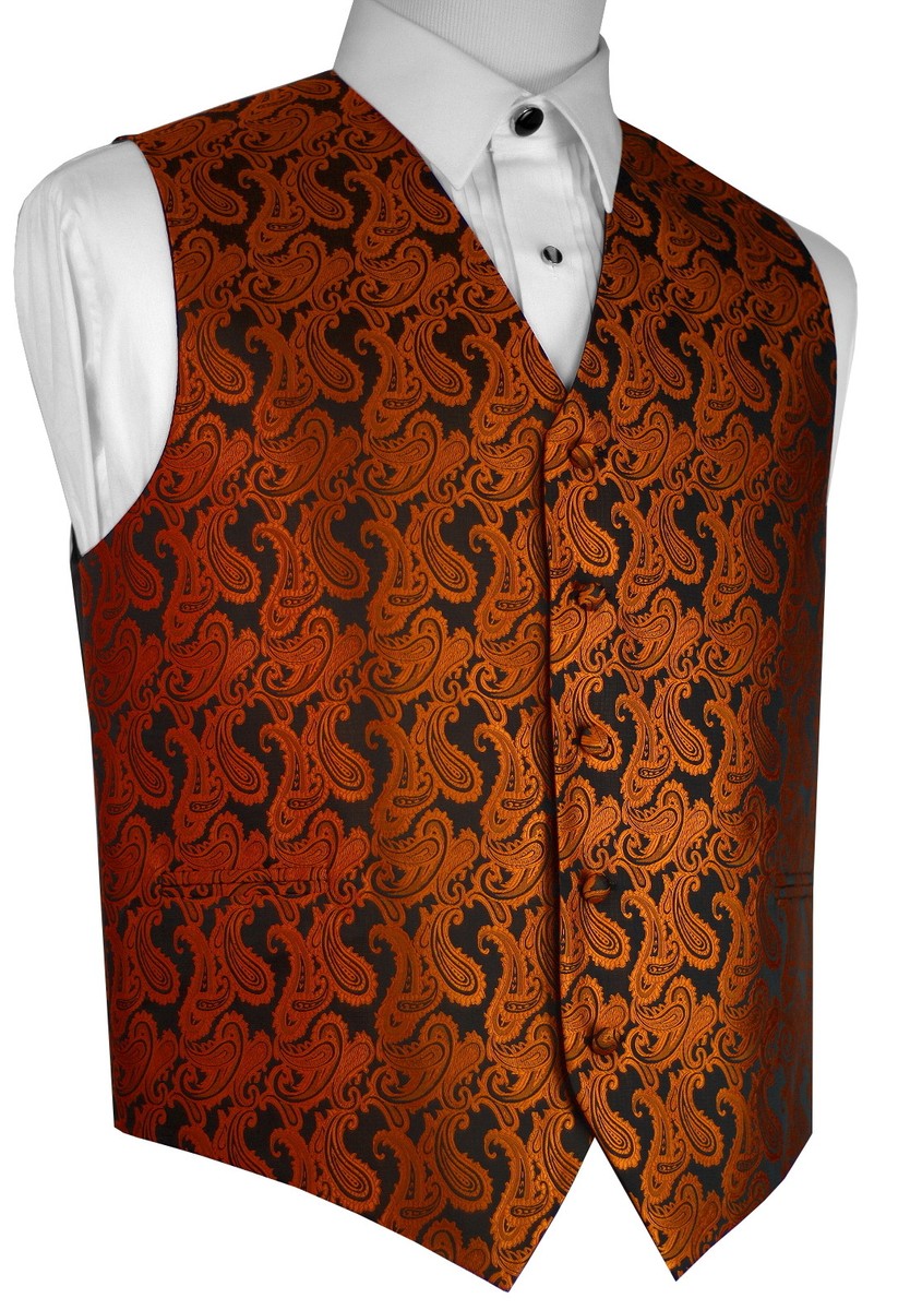 open lace back dress Barry. Wang Orange Suit Vests V-Neck Casual Vest Dress for Men Formal Tuxedo, L