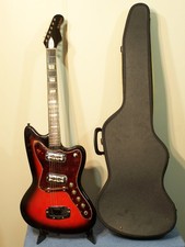 Vintage 1965 Holiday Alden's Harmony H19 Silhouette Electric Guitar Dearmond Pus