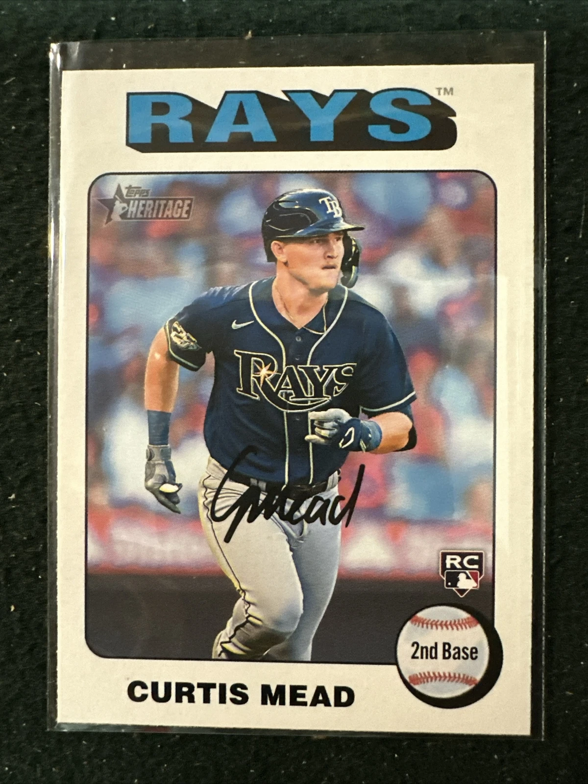 2024 Topps Heritage White Border #176 Curtis Mead RC Rookie Card 🔥
