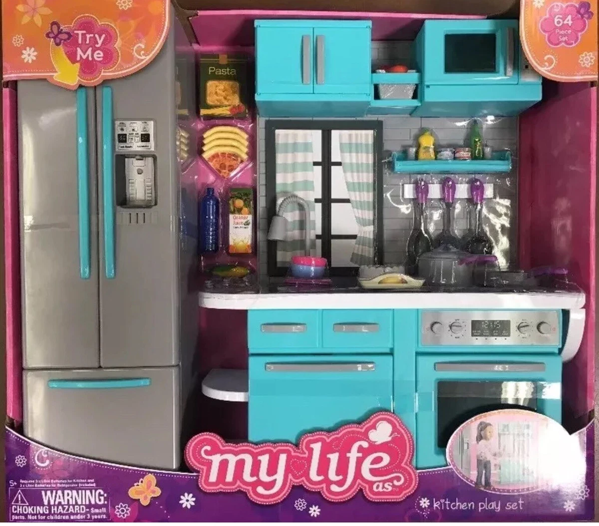 My Life As Full Kitchen Playset with Light & Sound for 18” Doll