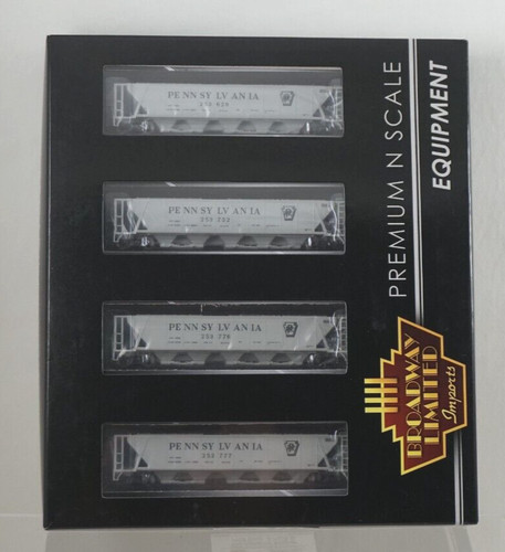 Juego de 4 tolvas escala N PENNSYLVANIA Broadway Limited Imports NOS - 3168 | Zustand: New