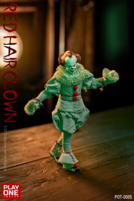Play One twelve POT-0005 1/12 Red Hair Clown Pennywise Action