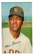 1970 Topps Baseball Super SQUARE CORNER Proof OLLIE BROWN Blank Back