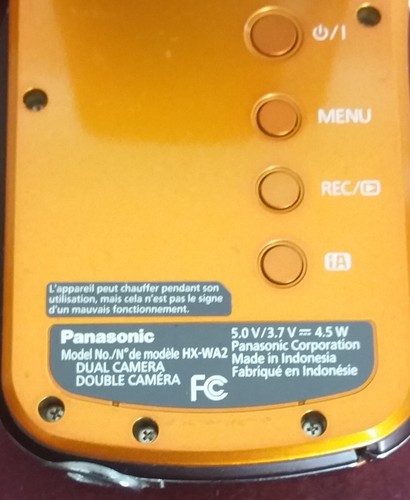 Panasonic HX-WA2 14MP 15x Zoom Digital Underwater Video Camera 16GB Charger Batt - Picture 6 of 6
