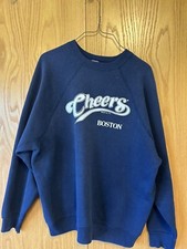 Vintage Cheers Boston Crewneck Sweatshirt. Made In USA. No Tears Or Stains