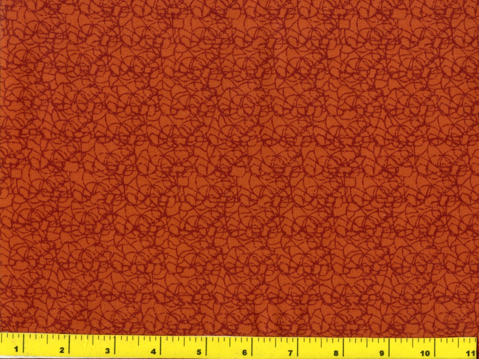 Reddish Brown Blender w/ Squiggles Quilting Fabric 24" Piece 2134c eBay