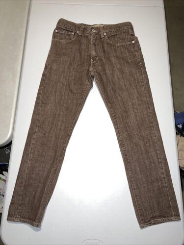RARE Levis Strauss Red Label 520 Low Tapered Denim Brown Jeans 32X30 JD1 |  eBay