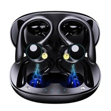 On-Ear Headphones Wireless Earbuds 60hrs Playback IPX7 Waterproof Earphones US