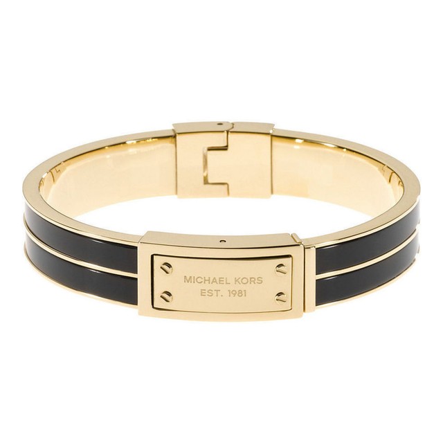 New Michael Kors Womens Stainless Steel Black Jewelry