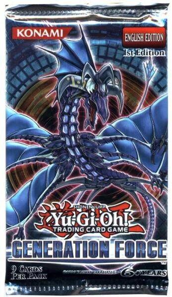 Yu-Gi-Oh! TCG Generation Force Sealed Collectible Card Game Packs