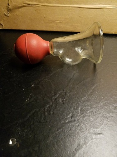 Antique Glass Breast Pump