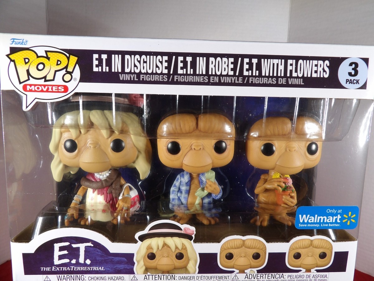 New Walmart Exclusive E.T. Funko Pop Three Pack