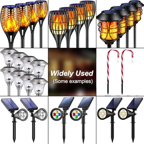 8 Pack Metal Stake Solar Lights Replacement Spike Outdoor Ground Stakes for... eBay