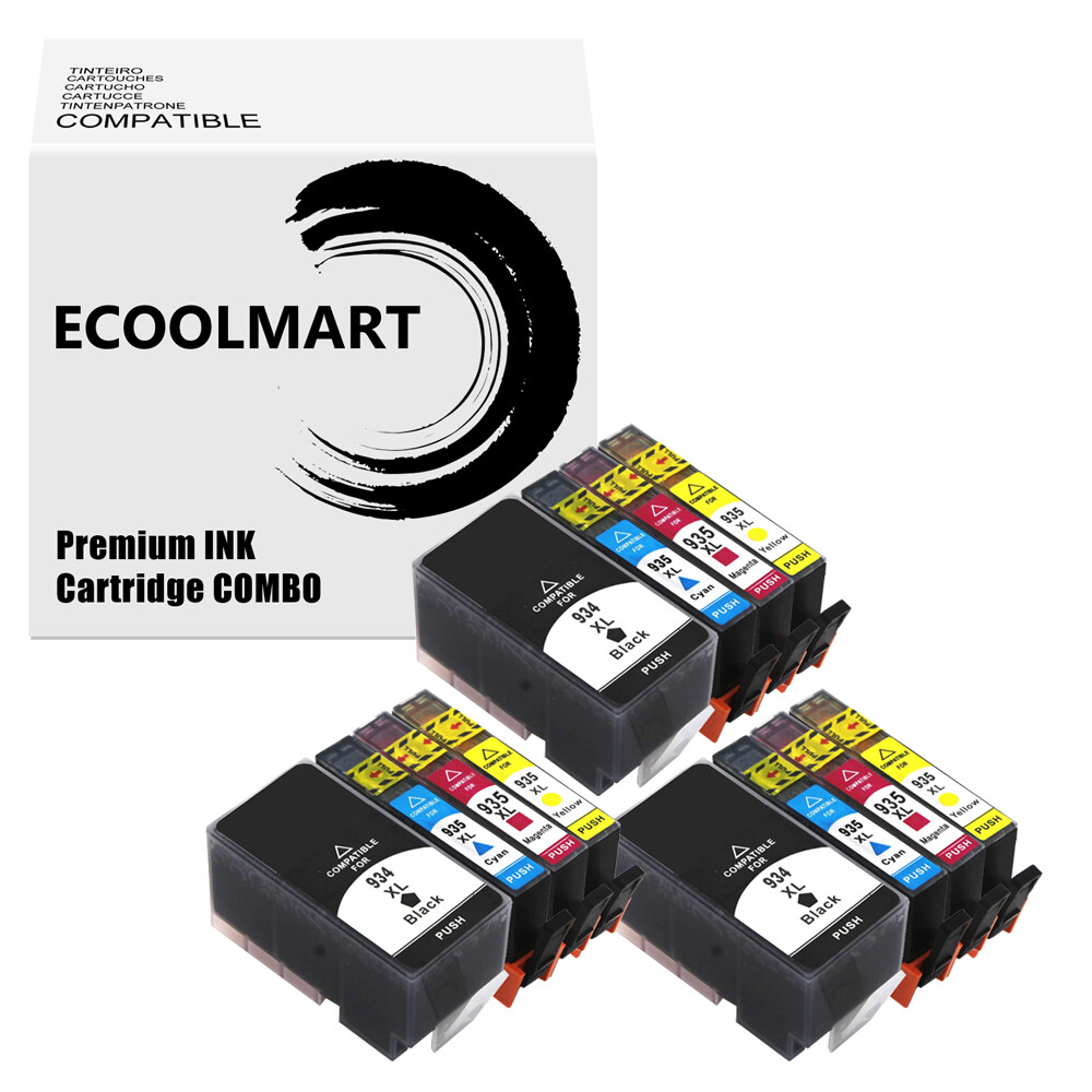 12PK Ink Cartridge replace for HP 934XL 935XL Officejet 6812 6815 6820