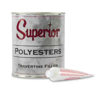 SUPERIOR STONE PRODUCTS Superior Polyester Adhesive - Travertine Filler - Quart