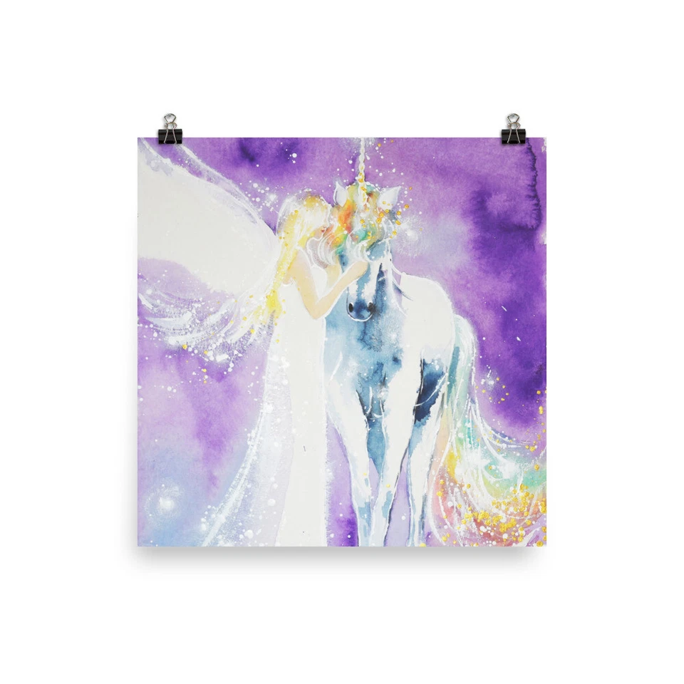 Guardian Angel Poster + Unicorn "Magic United" Home Decor,Spiritual Picture Wall - Image 4 of 4