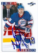 Nelson Emerson autographed Hockey Card (Winnipeg Jets) 1995 Score #259