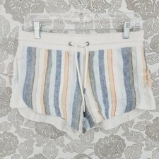 Athleta Women's Shorts 4 Linen Striped 9489