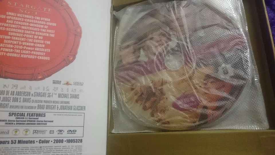 STARGATE SG-1 SG1 Series SEASON 4 COMPLETE 8 DVD DVDs BOX SET - REGION 6 - READ! - Image 3 of 4