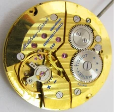 M. Tissot 609 Peseux manual winding 17 jewels watch movement for part