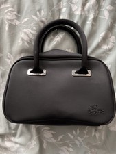 Lacoste Small Vintage Style Handbag Black.