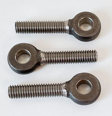 (3) McMaster-Carr Full Thread Rod End Bolt 3/8"-16 X 1-15/16 Center Length 304SS