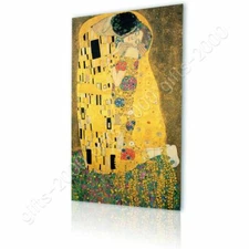 The Kiss (Full) by Gustav Klimt | Canvas (Rolled) | Wall art giclee HD artwork