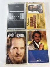 Vintage MERLE HAGGARD Country Music Cassette Tape Lot Of 4