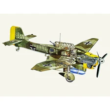 WAR DRAWING BOMBER PLANE 1936 STUKA GERMANY CUTAWAY ART PRINT POSTER 30X40 CM 12