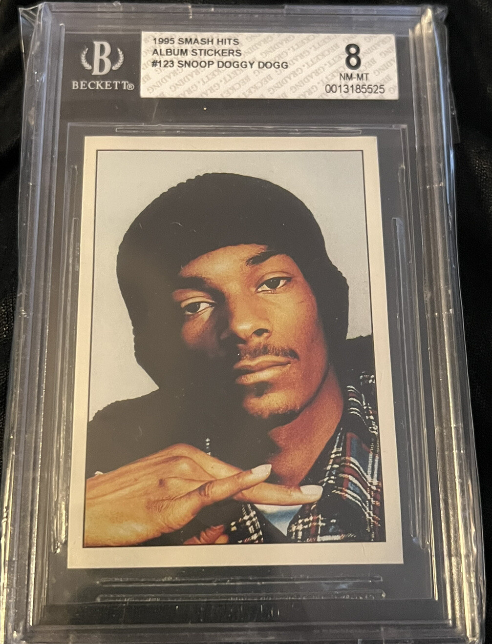 1995 Panini Smash Hits SNOOP DOGG Rookie Card #123 BGS 8 RC