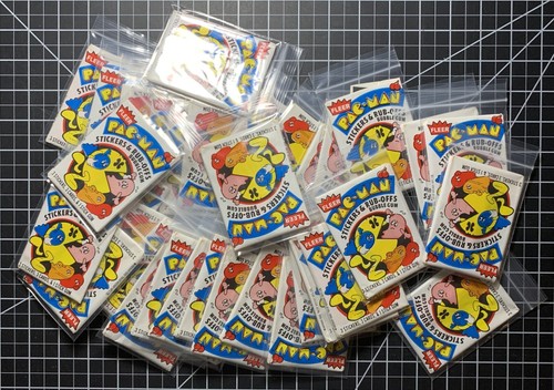Fleer Pac-Man Sticker 1980 - leere Display Box, 36 leere Packungen + Gummi - Bild 5 von 7