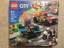 LEGO CITY 60319 Fire Rescue & Police Chase 100% Complete W/ Instructions and Box