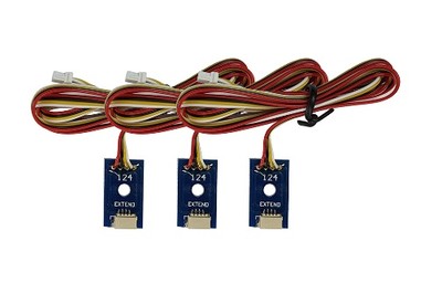 DCC Concepts - DCP-CBSML - 3 x 600 mm Cobalt-SS Verlängerungskabel 1. Pfosten