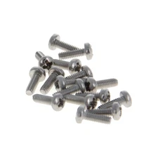 100Pcs M2 Stainless Steel Phillips Round Pan Head Machine Screw Bolt Long 3-25mm