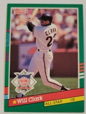 WILL CLARK DONRUSS 1991 #441 ERROR CARD No dot after INC Baseball RARE NM