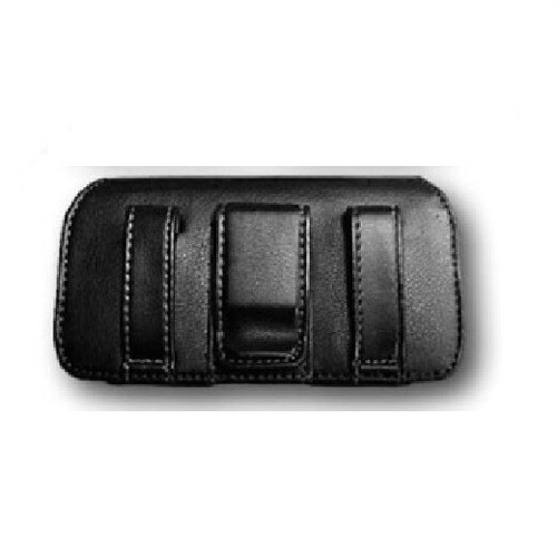 Black Case Pouch Holster with Belt Clip Loop For Cricket Debut Flip - Picture 2 of 2