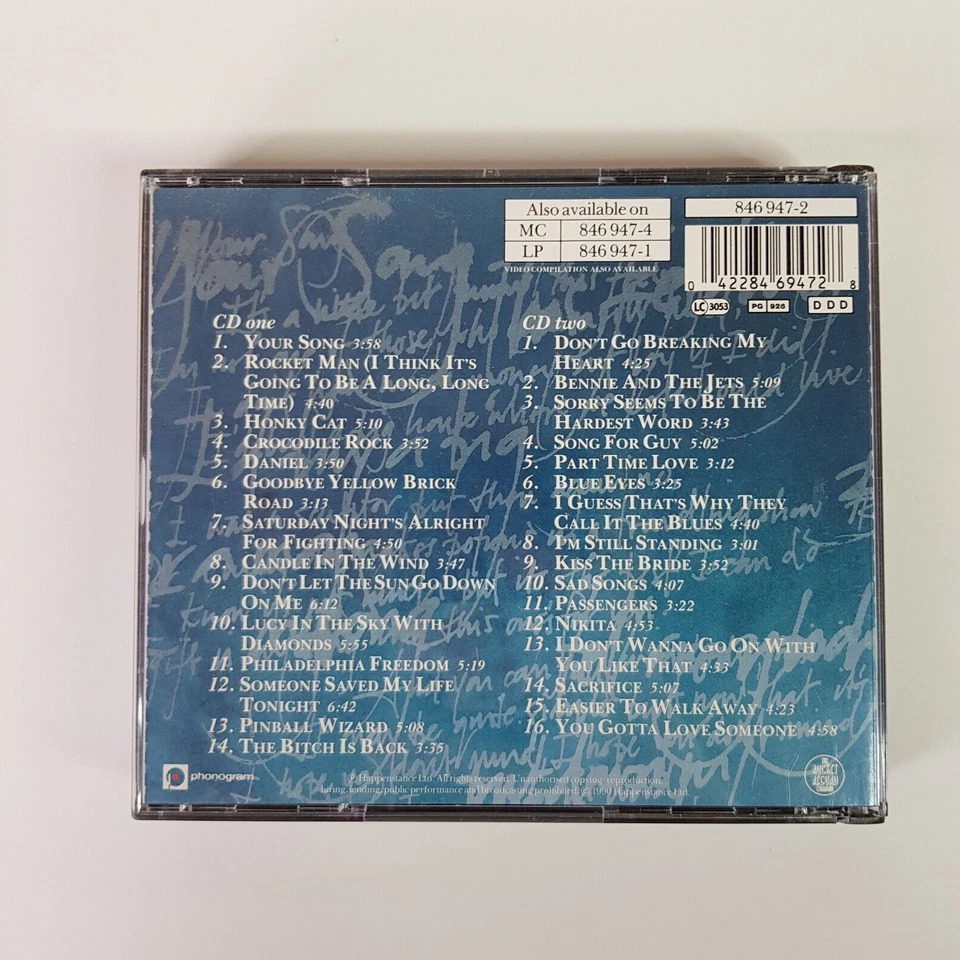 The Very Best Of Elton John 30 Tracks Rocket Man Honey Cat 2 Disc Box Set CD - Image 2 of 4