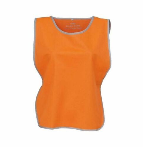 High Vis Visibility Tabard L /XL Reflective Border Orange X Large YOKO Workwear - Imagen 1 de 4
