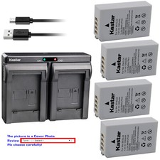 Kastar Battery Dual USB Charger for Nikon EN-EL24 ENEL24a Nikon 1 J5, 1J5 Camera