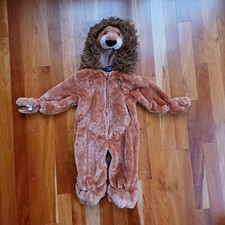 Lion Costume Halloween 9 month infant baby one piece warm hood Jungle Animal