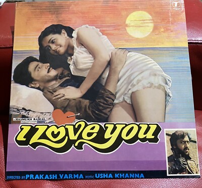 I LOVE YOU BOLLYWOOD HINDI VINYL LP( New Unplayed) Mint.Music By- Usha Khanna.