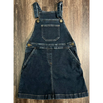 Hanna Andersson Girls Denim Overall Jumper Dress Size 8 (130cm) NWOT | eBay