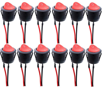 Wippschalter, SPST Switch，10 A/125 V, 6 A/250 V Rocker Kippschalter (mit Draht) 