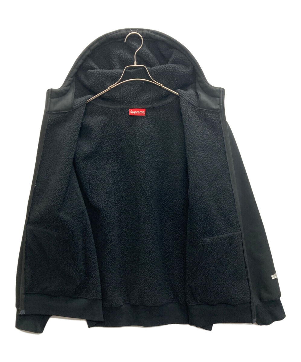 SUPREME WINDSTOPPER Zip Up Hooded Sweatshirt Size: L Black SUPREME WINDSTOPPER Zip Up Hooded Sweatshirt Size: L Black