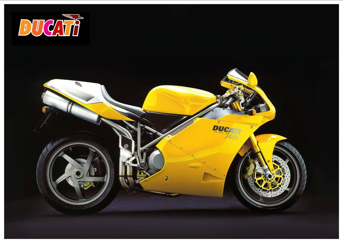 DUCATI Poster 748R 2000 2001 2002 Suitable to Frame