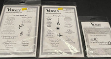 Verses Rubber Cling Stamps