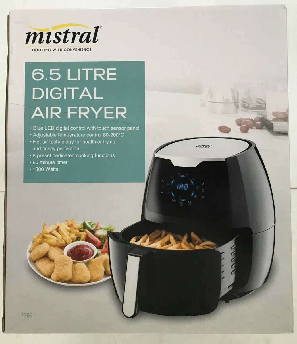 MISTRAL DIGITAL AIR FRYER NEW (MDF275B) (BLACK) 3966NOB, 42 OFF