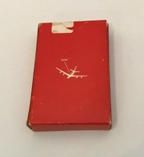 Vintage Playing Cards Deck United Airlines "Fly the Friendly Skies" Red